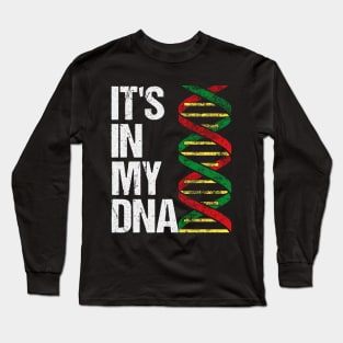 It's In My DNA. African Heritage. Black Pride, Proud Roots Long Sleeve T-Shirt